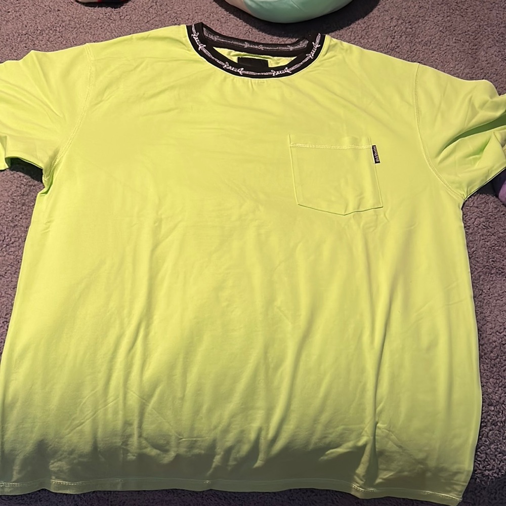 40s and Shorties men’s large barbed wire collar shirt like green